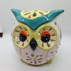 Ceramic Owl, Tea light / Candle holder, Collectable,Owl lovers